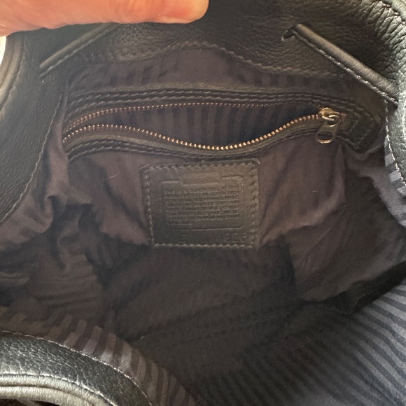 COACH 4926 Vintage Pocket Drawstring Natural Grain Sonoma Leather Black 1997 - Picture 14 of 16